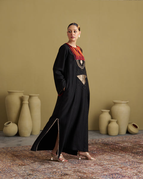 The Black Maharani Kaftan