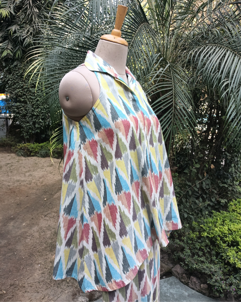 Candy Floss Ikat Top