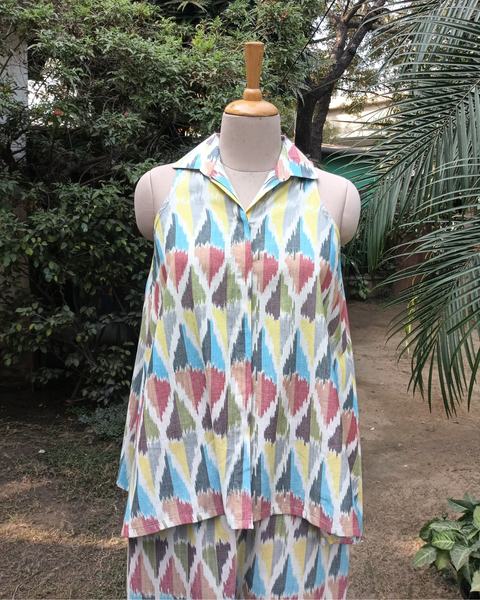 Candy Floss Ikat Top