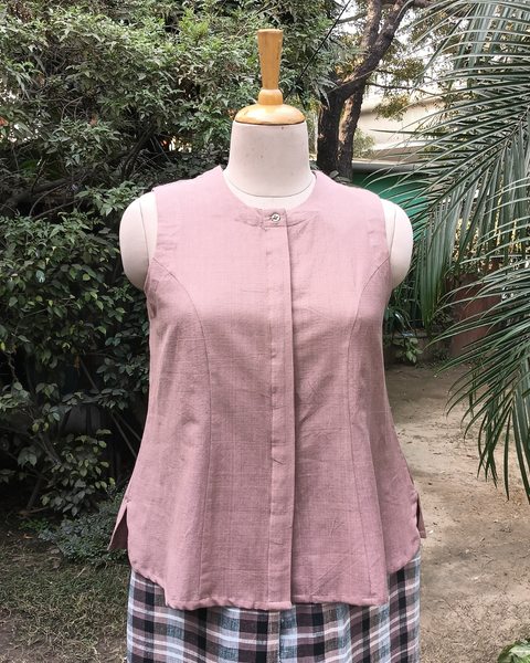 Coco Brown Cotton & Linen Co-ord Set