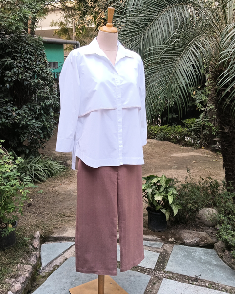 Coco Brown Handwoven Cotton Pant
