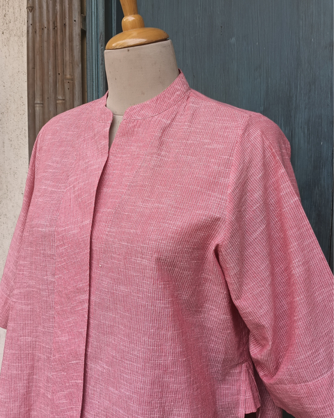 Red Strip Cotton Co-ord Set