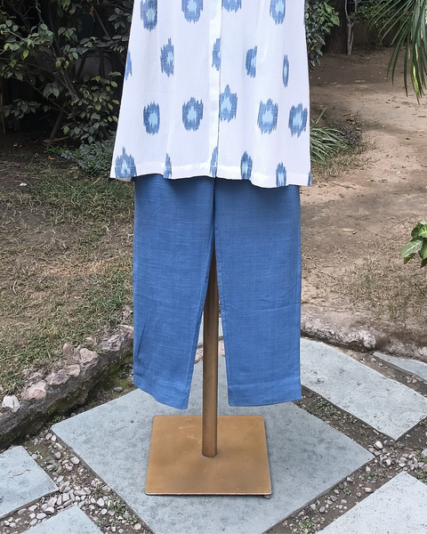 Blue Handwoven Cotton Pant