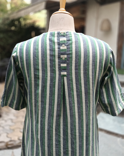 Green & White Striped Co-ord Set