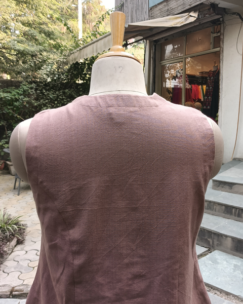 Coco Brown Cotton & Linen Co-ord Set