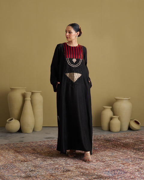 The Black Maharani Kaftan