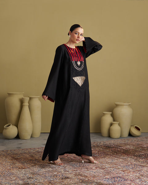 The Black Maharani Kaftan