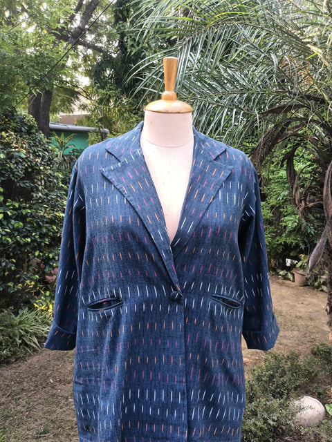Navy Blue Ikat Co-ord