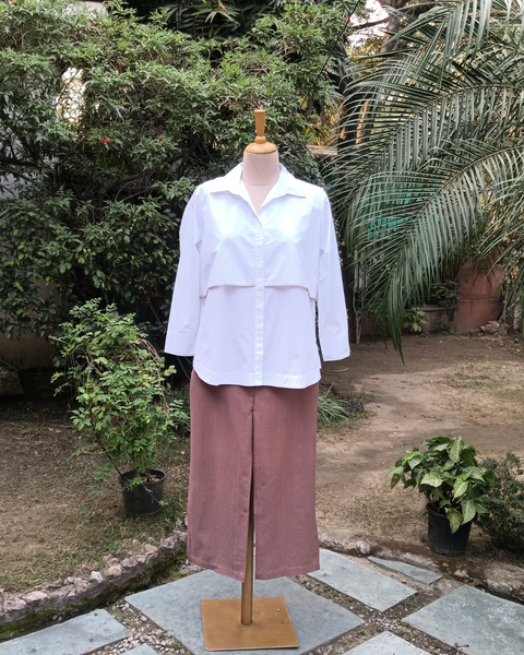 Coco Brown Handwoven Cotton Pant