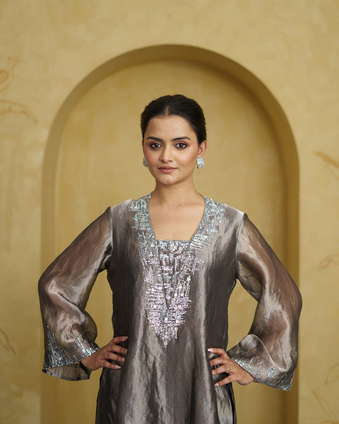 The Black Pearl Banarasi Reshami Tissue Set