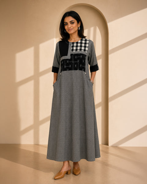 The Mono Ikat Dress