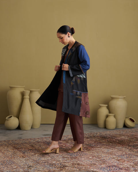 The Black Dhagai Anokhi Jacket