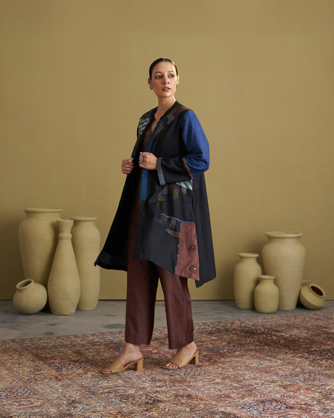 The Black Dhagai Anokhi Jacket