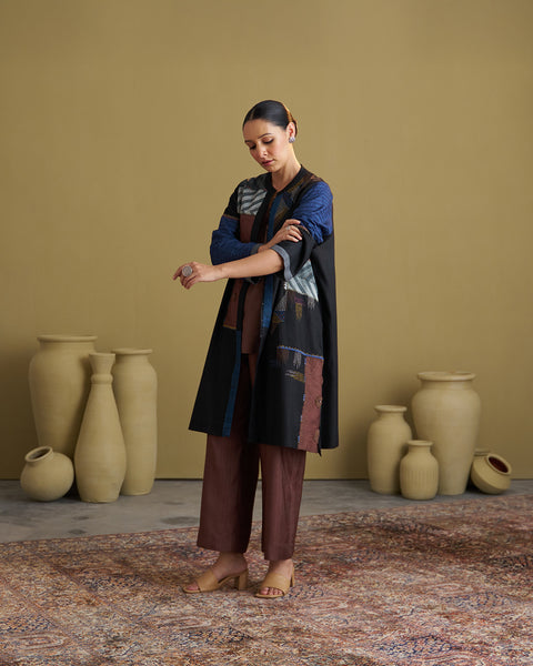 The Black Dhagai Anokhi Jacket