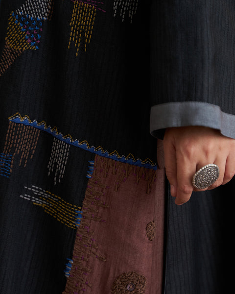 The Black Dhagai Anokhi Jacket