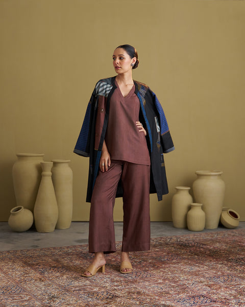 The Black Dhagai Anokhi Jacket