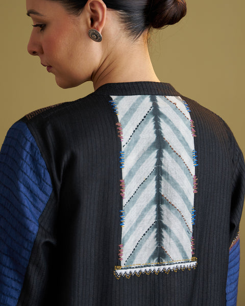 The Black Dhagai Anokhi Jacket