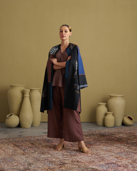 The Black Dhagai Anokhi Jacket