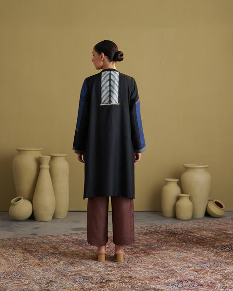 The Black Dhagai Anokhi Jacket