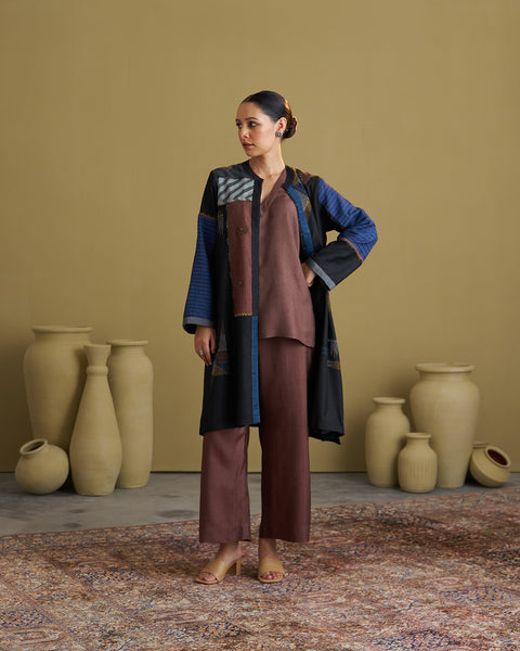 The Black Dhagai Anokhi Jacket