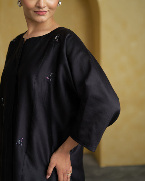 The Black Muse Silk Chanderi Set