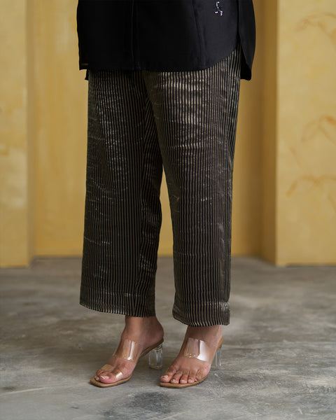 The Black Muse Silk Chanderi Set