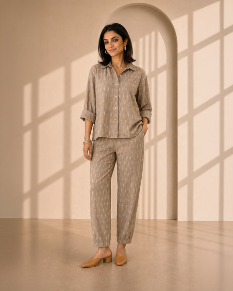 The Kyoto Beige Ikat Set