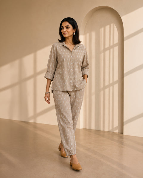 The Kyoto Beige Ikat Set