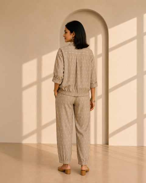 The Kyoto Beige Ikat Set