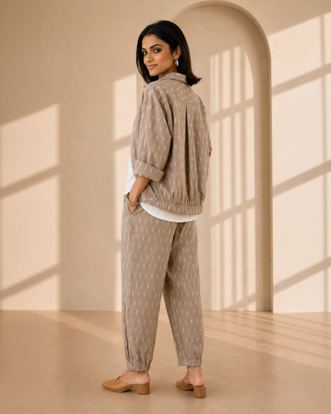 The Kyoto Beige Ikat Set