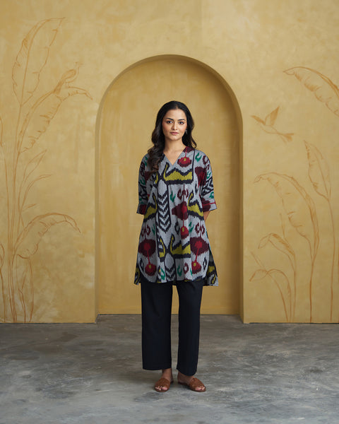 The Rumi Uzbeki Ikat Kurta