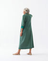 Leaf Green Handwoven Cotton Collared Tunic