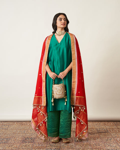 The Panna Silk Chanderi Set