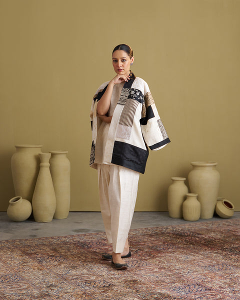 The Ivory & Black Anokhi Jacket