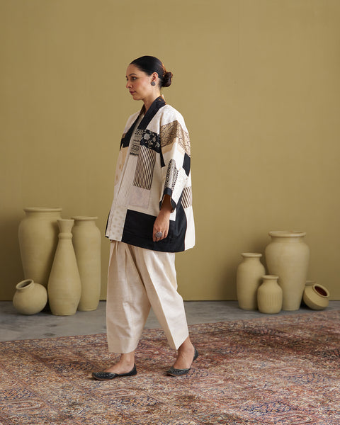 The Ivory & Black Anokhi Jacket
