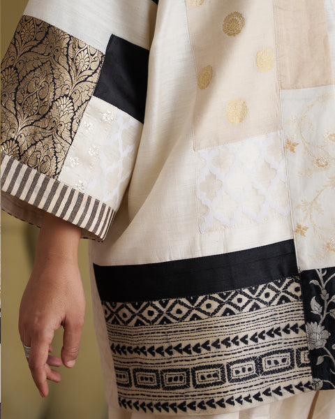 The Ivory & Black Anokhi Jacket