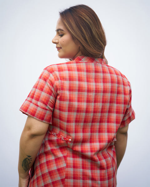 The Sundown Check Dress