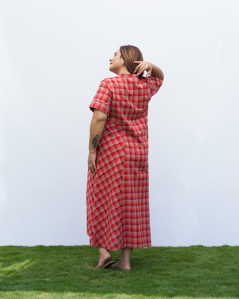 The Sundown Check Dress