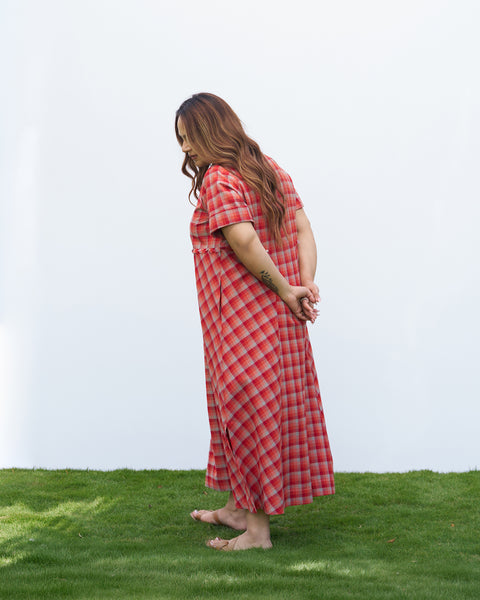 The Sundown Check Dress