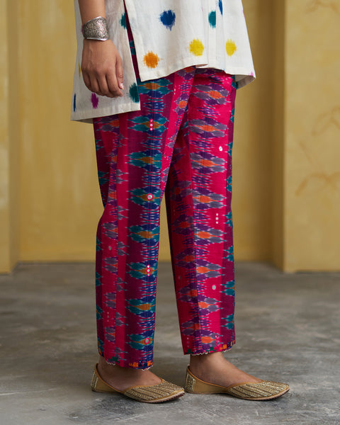 The Pataka Pink Ikat Pants