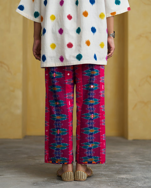 The Pataka Pink Ikat Pants