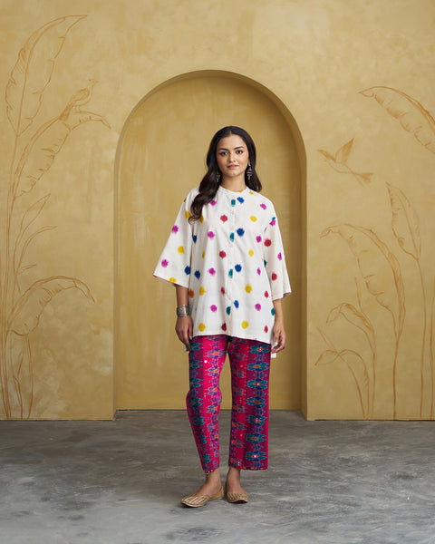 The Pataka Pink Ikat Pants