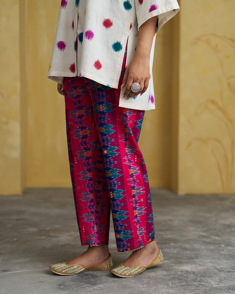 The Pataka Pink Ikat Pants