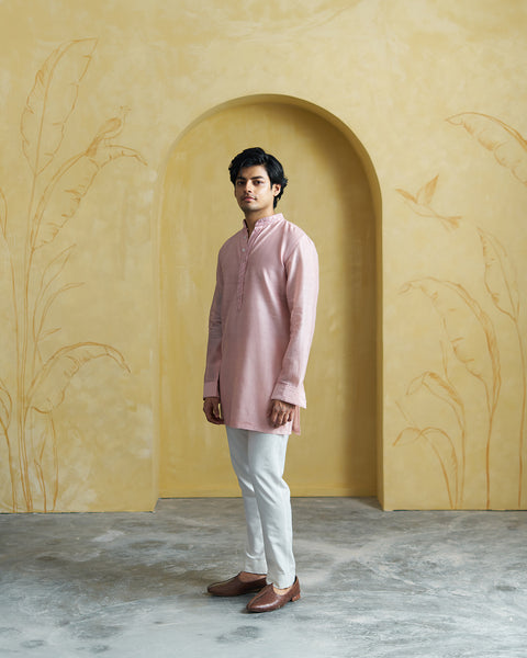 Pink Men Kurta