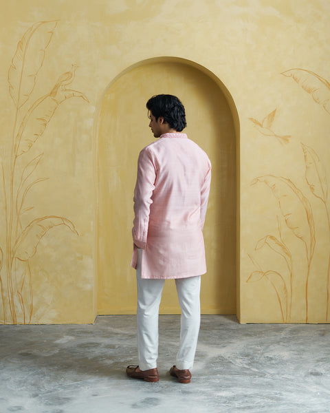 Pink Men Kurta