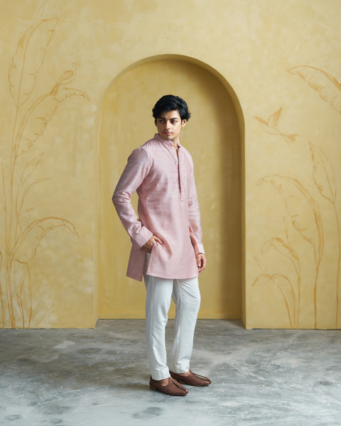 Pink Men Kurta
