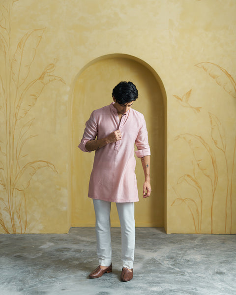 Pink Men Kurta