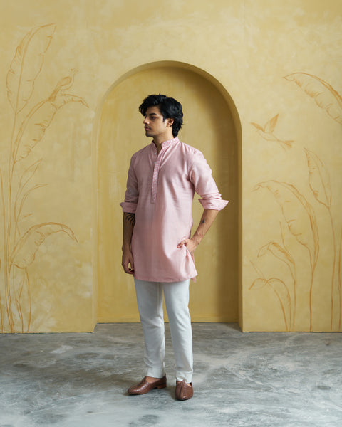 Pink Men Kurta