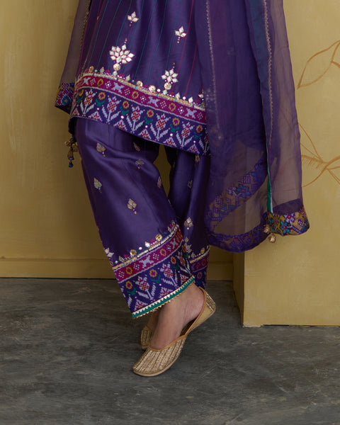 The Angoori Patan Ikat & Silk Chanderi Set