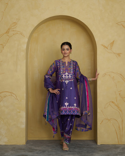 The Angoori Patan Ikat & Silk Chanderi Set
